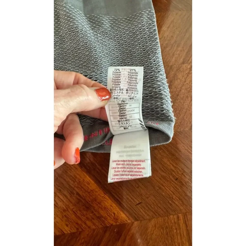 Compressport On/Off Ventilation Athletic Shirt Gray White Size Small XS
